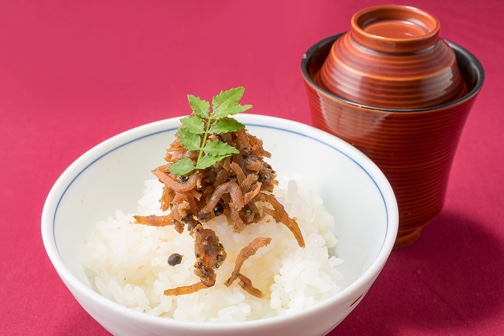 じゃこ御飯と味噌汁